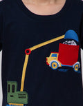 Little M Embroidered Truck Boys T-Shirt