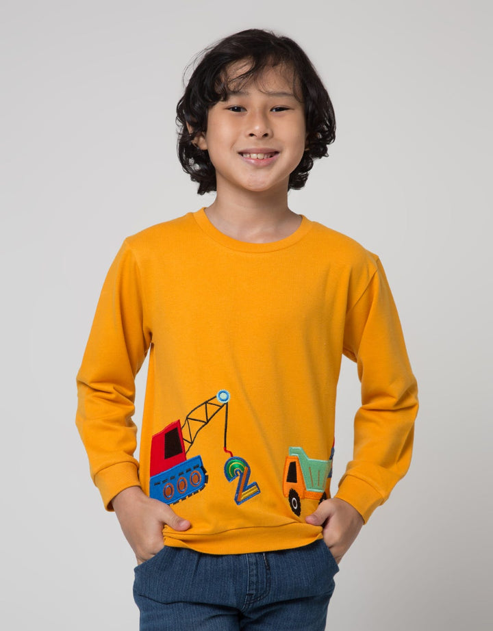 Little M Truck Apli Sweater Anak Laki-laki