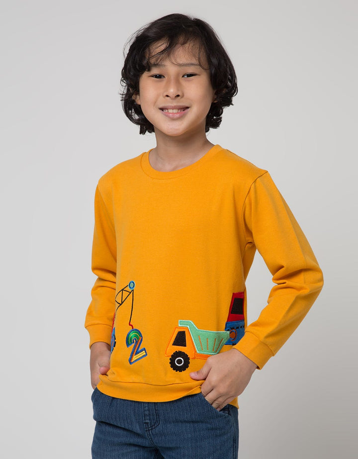Little M Truck Apli Sweater Anak Laki-laki