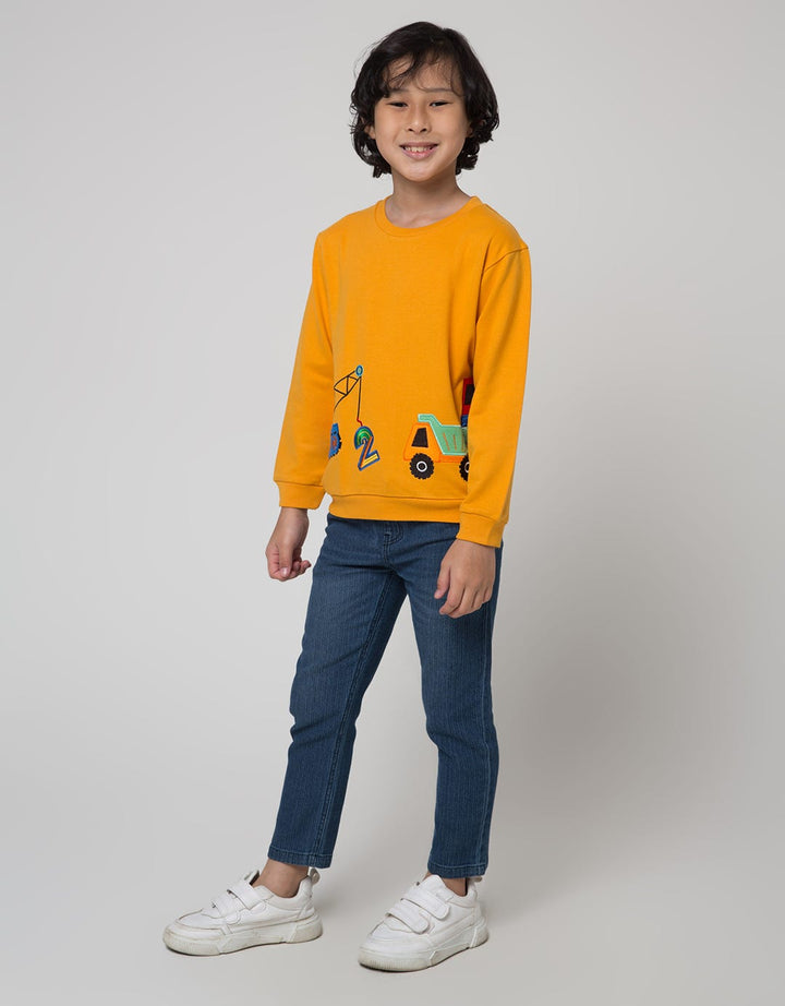 Little M Truck Apli Sweater Anak Laki-laki