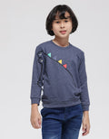 Little M Sweatshirt Dino Cucuk Lengan