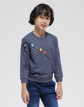 Little M Sweatshirt Dino Cucuk Lengan