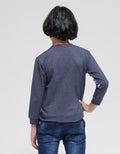 Little M Sweatshirt Dino Cucuk Lengan