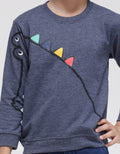 Little M Sweatshirt Dino Cucuk Lengan