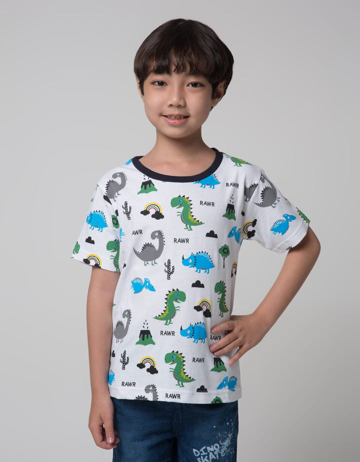 Little M Short Sleeve T-Shirt Print Dino