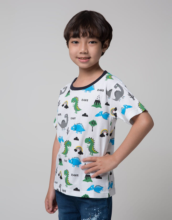Little M Short Sleeve T-Shirt Print Dino
