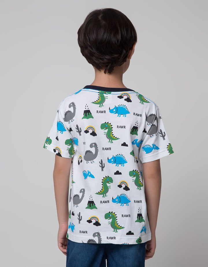 Little M Short Sleeve T-Shirt Print Dino
