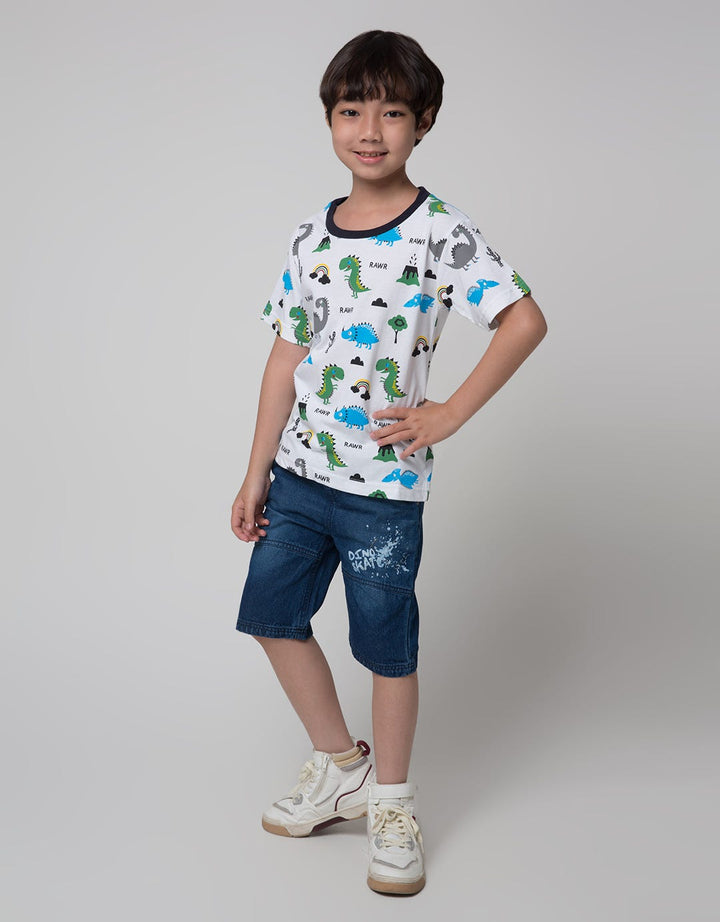 Little M Short Sleeve T-Shirt Print Dino