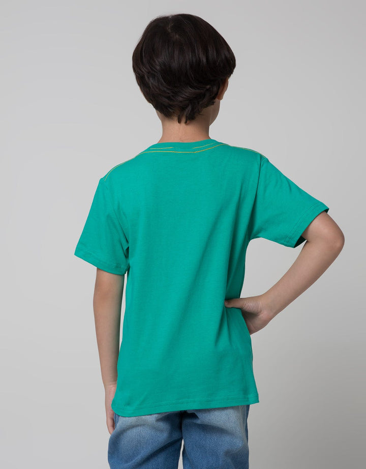 Little M Dino Print Kaos Anak Laki-laki