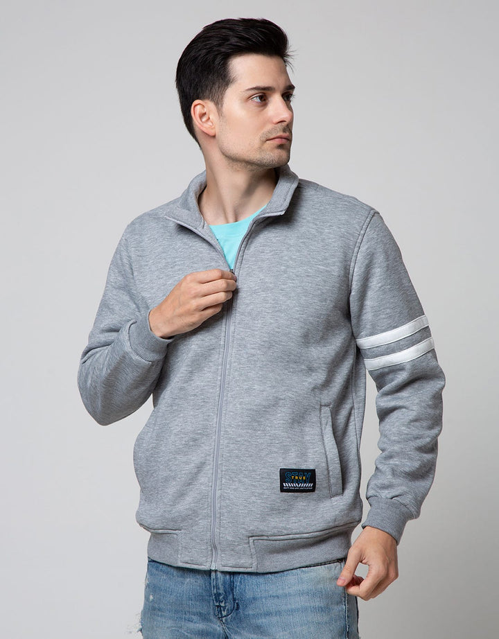 American Jeans Jacket Bomber Double Strap One Side Sleeve