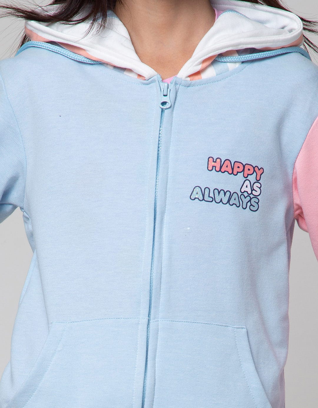 Nevada Sport Jacket Hoodie Print Happy As Always