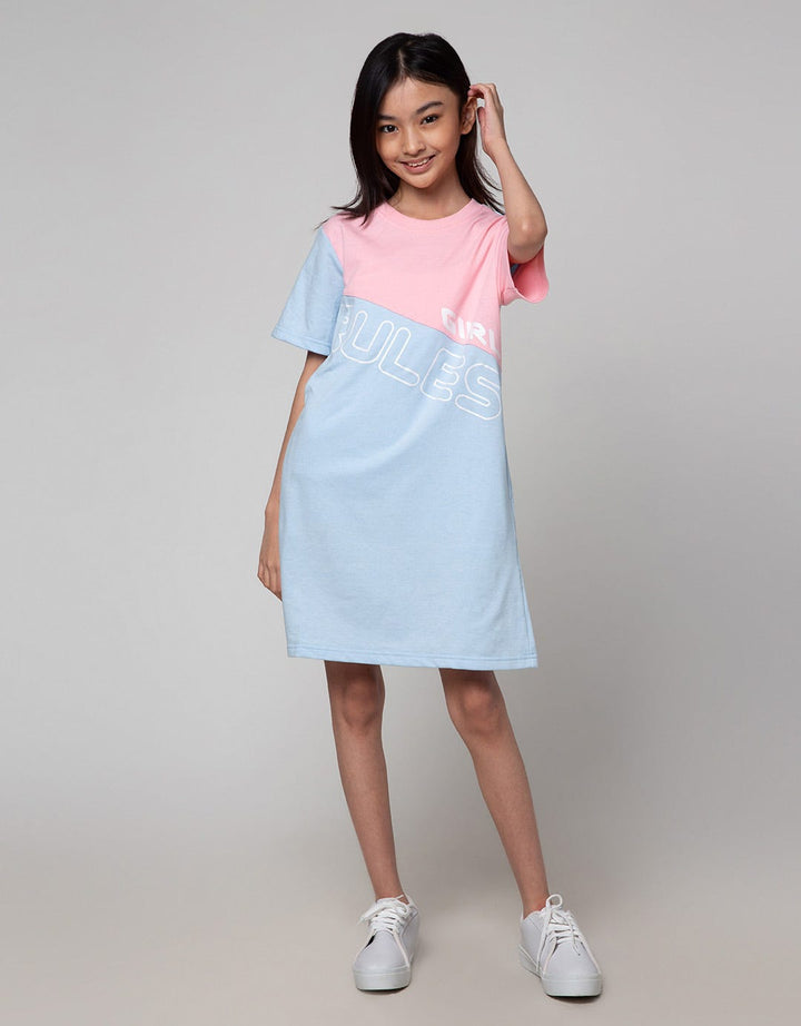 Nevada Sport Midi Dress Asimetris Print Girl Rules