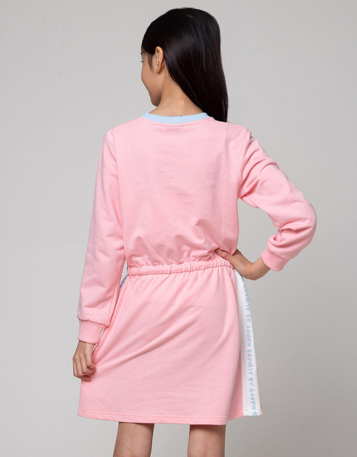 Nevada Sport Happy Print Midi Dress Anak Perempuan
