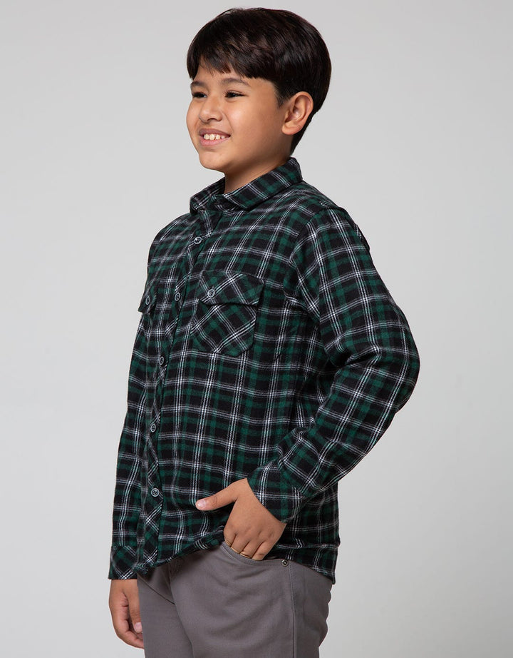 Aero Long Sleeve Square Flannel Shirt