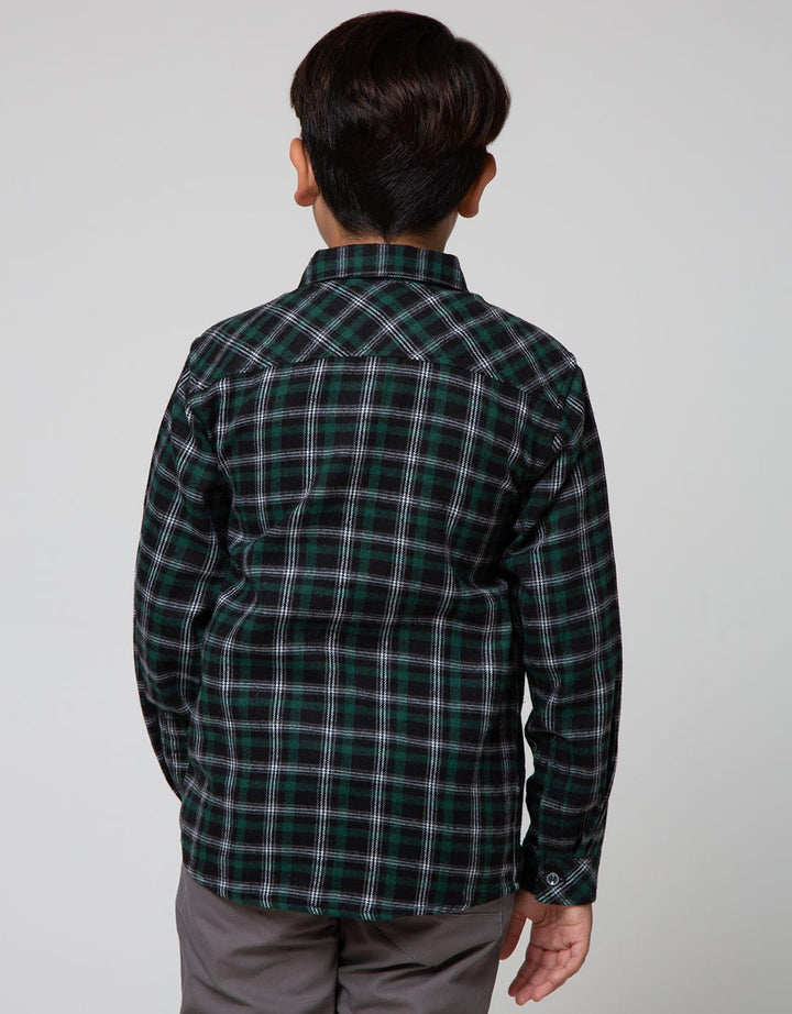 Aero Long Sleeve Square Flannel Shirt