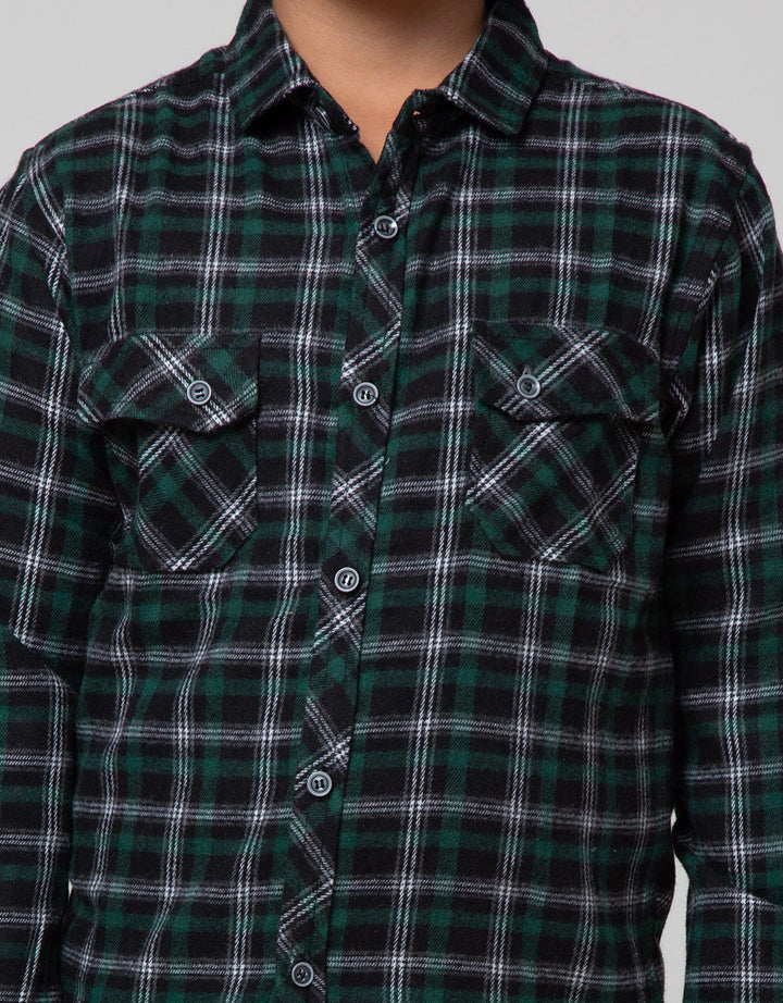 Aero Long Sleeve Square Flannel Shirt