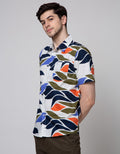 Walrus Leave Abstract Kemeja Print Pria