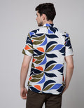 Walrus Leave Abstract Kemeja Print Pria