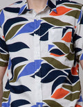 Walrus Leave Abstract Kemeja Print Pria