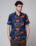 Walrus Leave Abstract Kemeja Print Pria