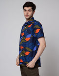 Walrus Leave Abstract Kemeja Print Pria