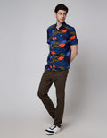 Walrus Leave Abstract Kemeja Print Pria