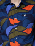 Walrus Leave Abstract Kemeja Print Pria