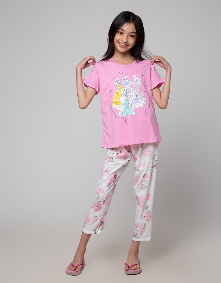 Disney Top Bottom Set Long Sleeve Long Pants Disney Princess