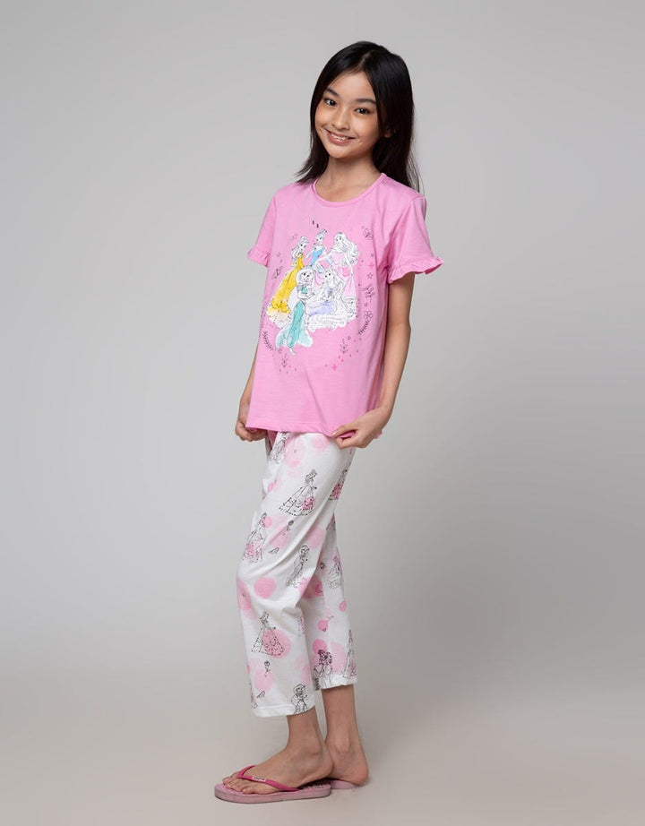 Disney Top Bottom Set Long Sleeve Long Pants Disney Princess