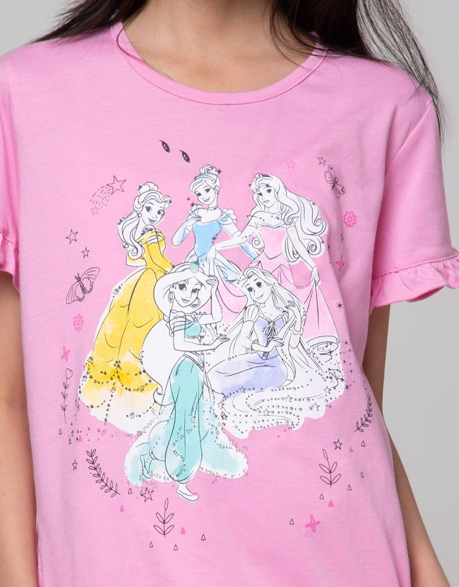 Disney Top Bottom Set Long Sleeve Long Pants Disney Princess