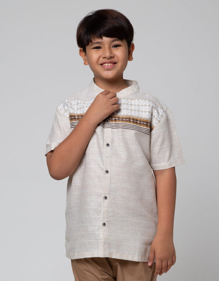 Aero Set Short Sleeve Bamus Garis List Atas