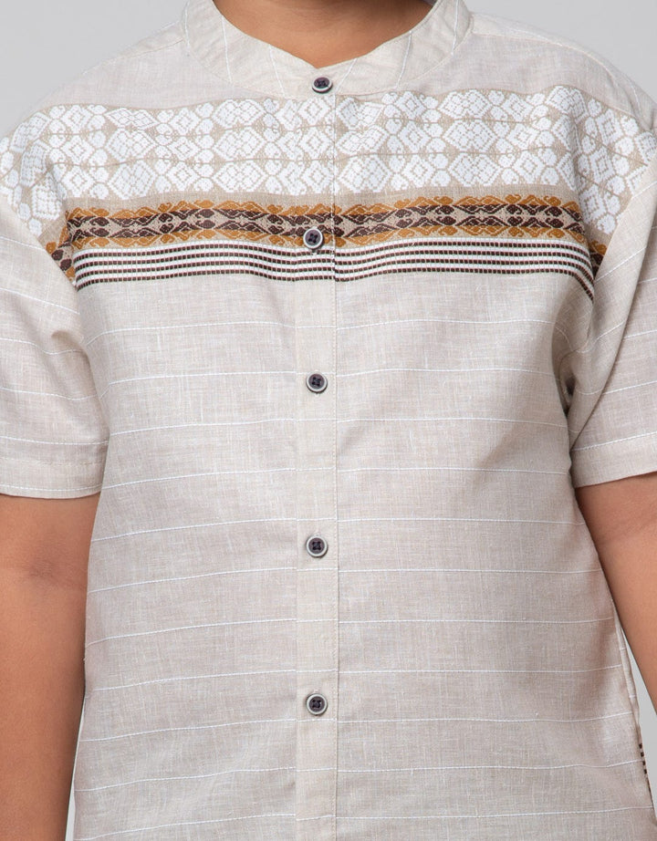 Aero Set Short Sleeve Bamus Garis List Atas