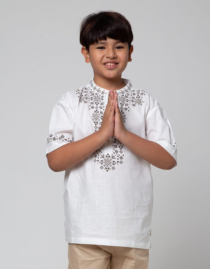 Aero Set Short Sleeve Sablon White