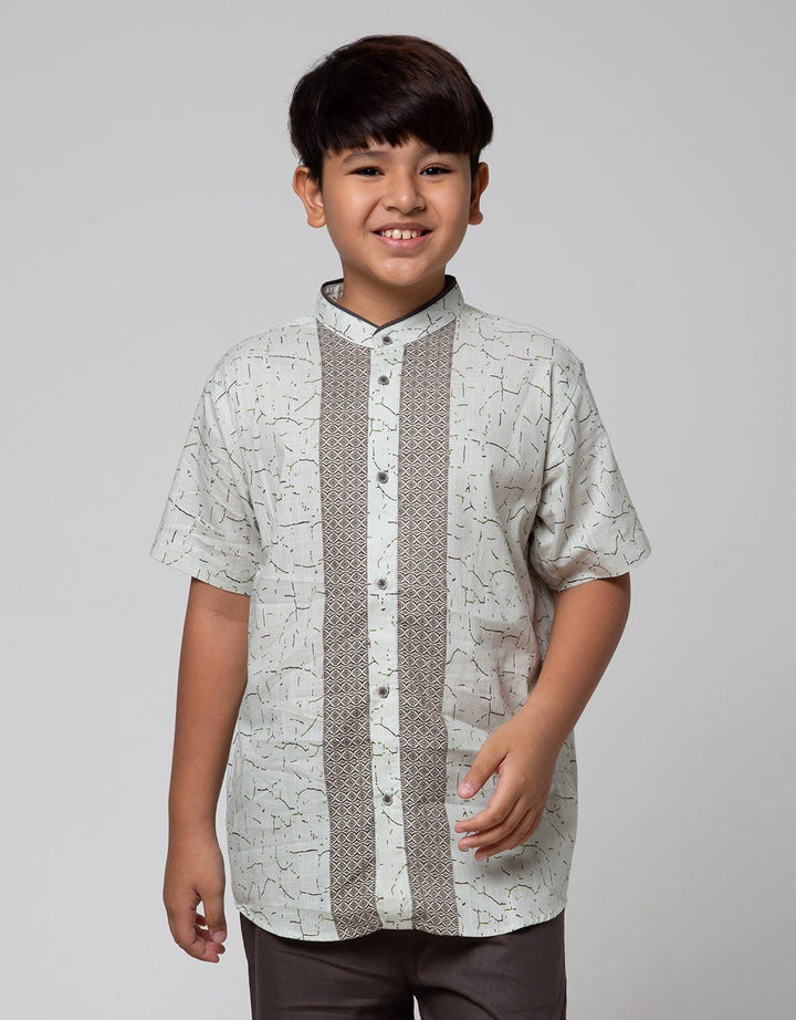 Aero Setelan  Baju Muslim Koko Print Slub Big Flaz