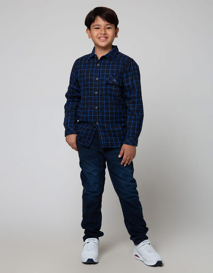 Aero Long Sleeve Pocket Shirt Flannel Squares