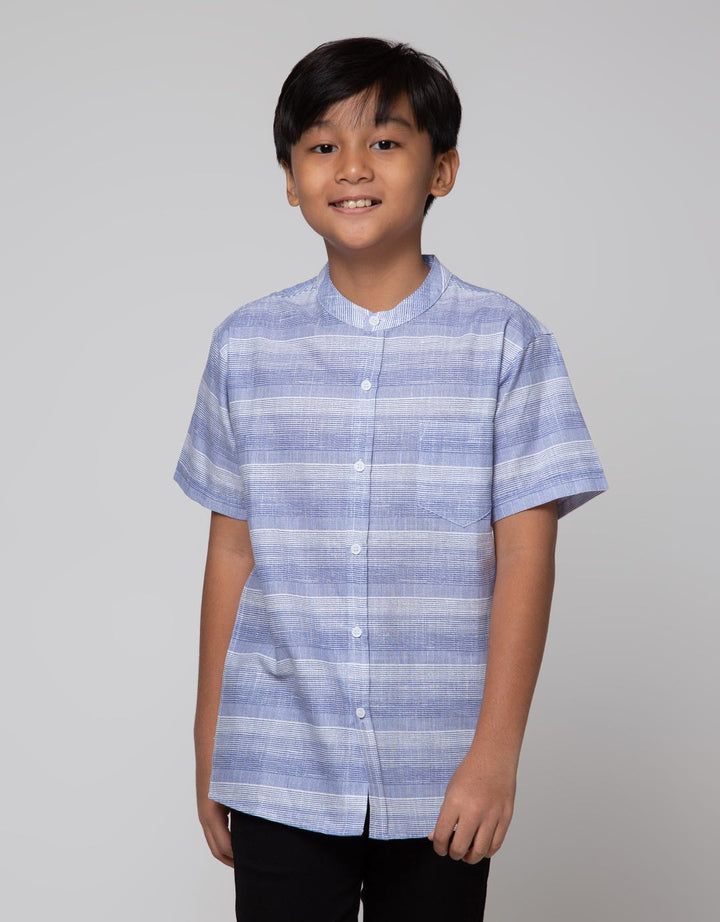 Aero Short Sleeve Shirt Koko Stripe Blue