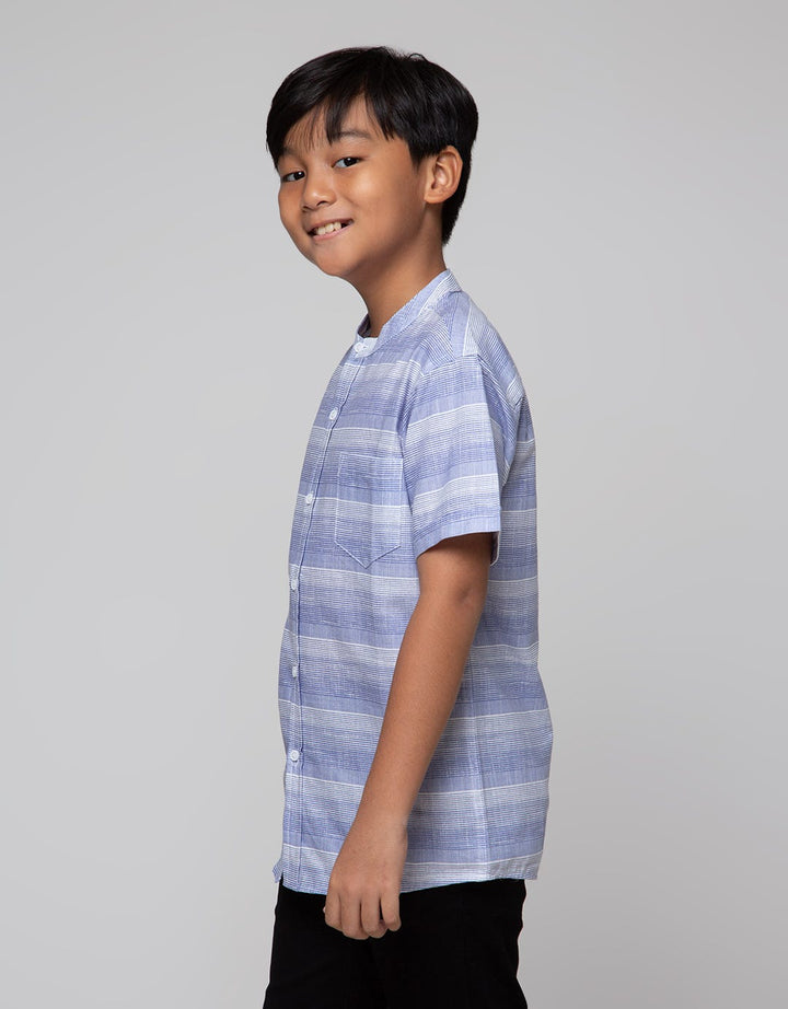Aero Short Sleeve Shirt Koko Stripe Blue