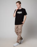 T Zone Short Sleeve T-Shirt Big Size Print Theme Wording - Freedom