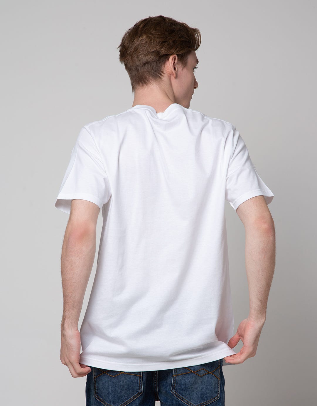 T Zone Short Sleeve T-Shirt Big Size Print Theme Reshaped Geometry - Forget