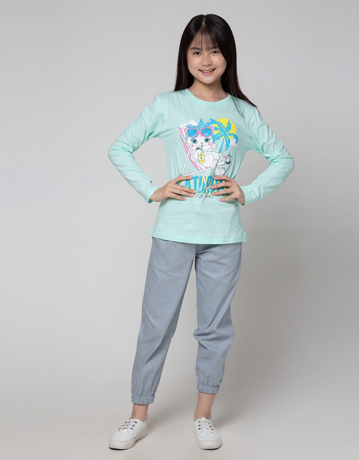 Aero Long Sleeve T-Shirt Print Caturday