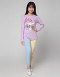 Aero Long Sleeve T-Shirt Print Cat Glasses Beach