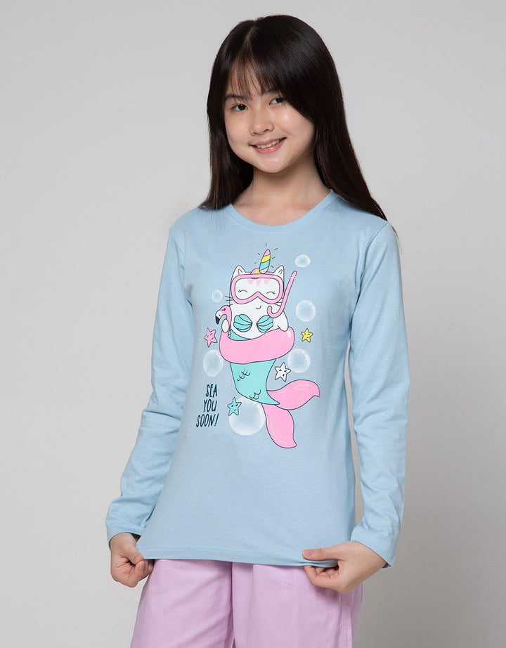 Aero Long Sleeve T-Shirt Caticorn Sea
