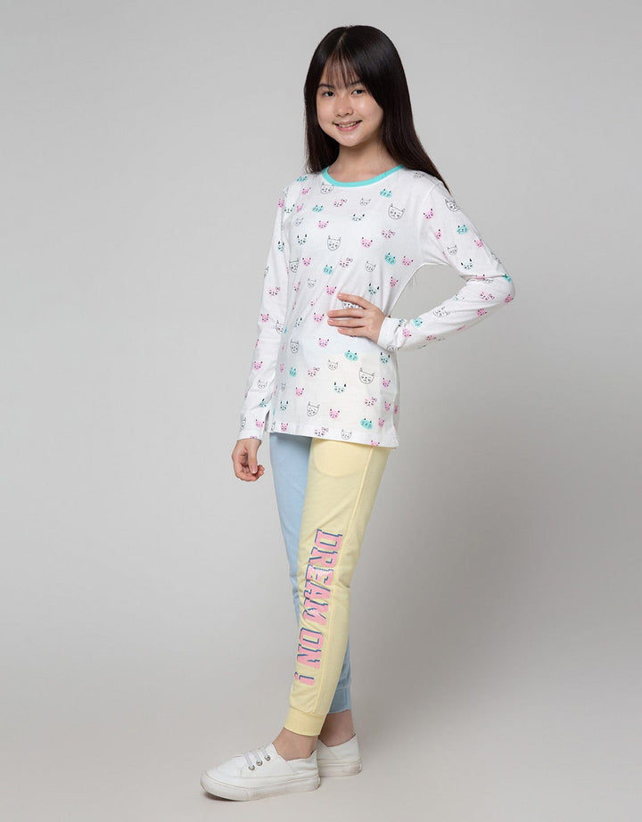 Aero Long Sleeve T-Shirt Print Cat Head