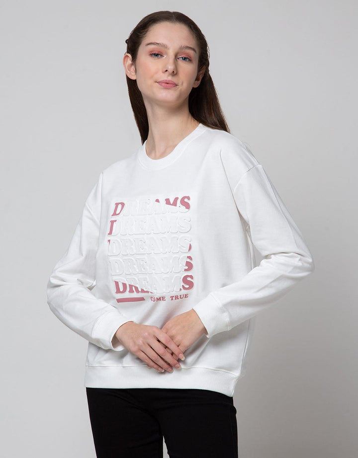 Nevada Emboss Print Sweater Wanita
