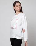 Nevada Emboss Print Sweater Wanita