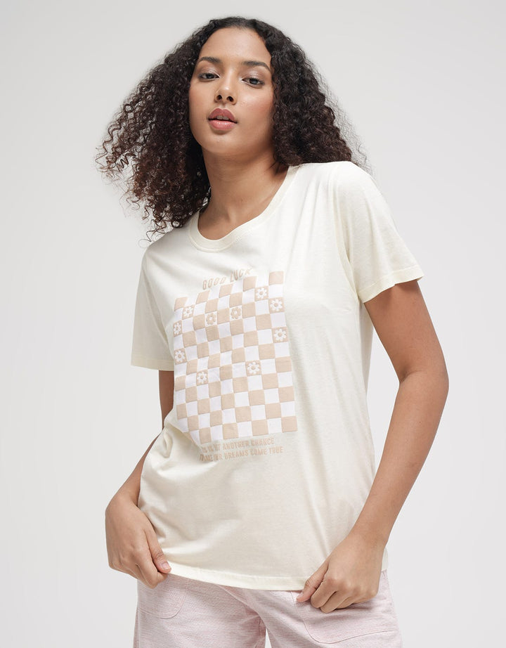 Nevada USA Good Luck Kaos Casual Wanita