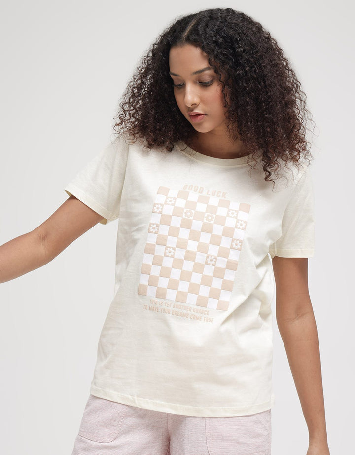 Nevada USA Good Luck Kaos Casual Wanita