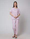 Nevada Short Sleeve Pyjama Pants Stripe Rainbow
