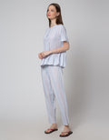 Nevada Short Sleeve Pyjama Pants Stripe Rainbow