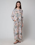 St. Yves Combi Leaf Maxi Dress Wanita